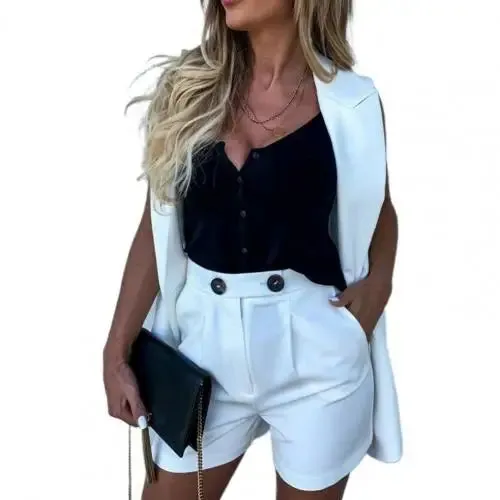 Asela® | Elegant Streetwear-Set Blazer Shorts