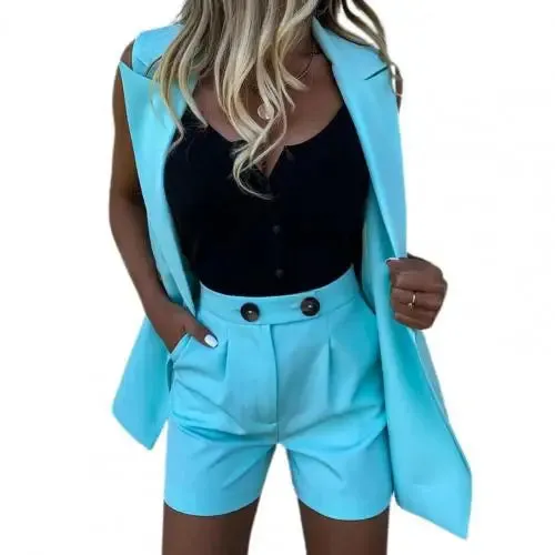 Asela® | Elegant Streetwear-Set Blazer Shorts