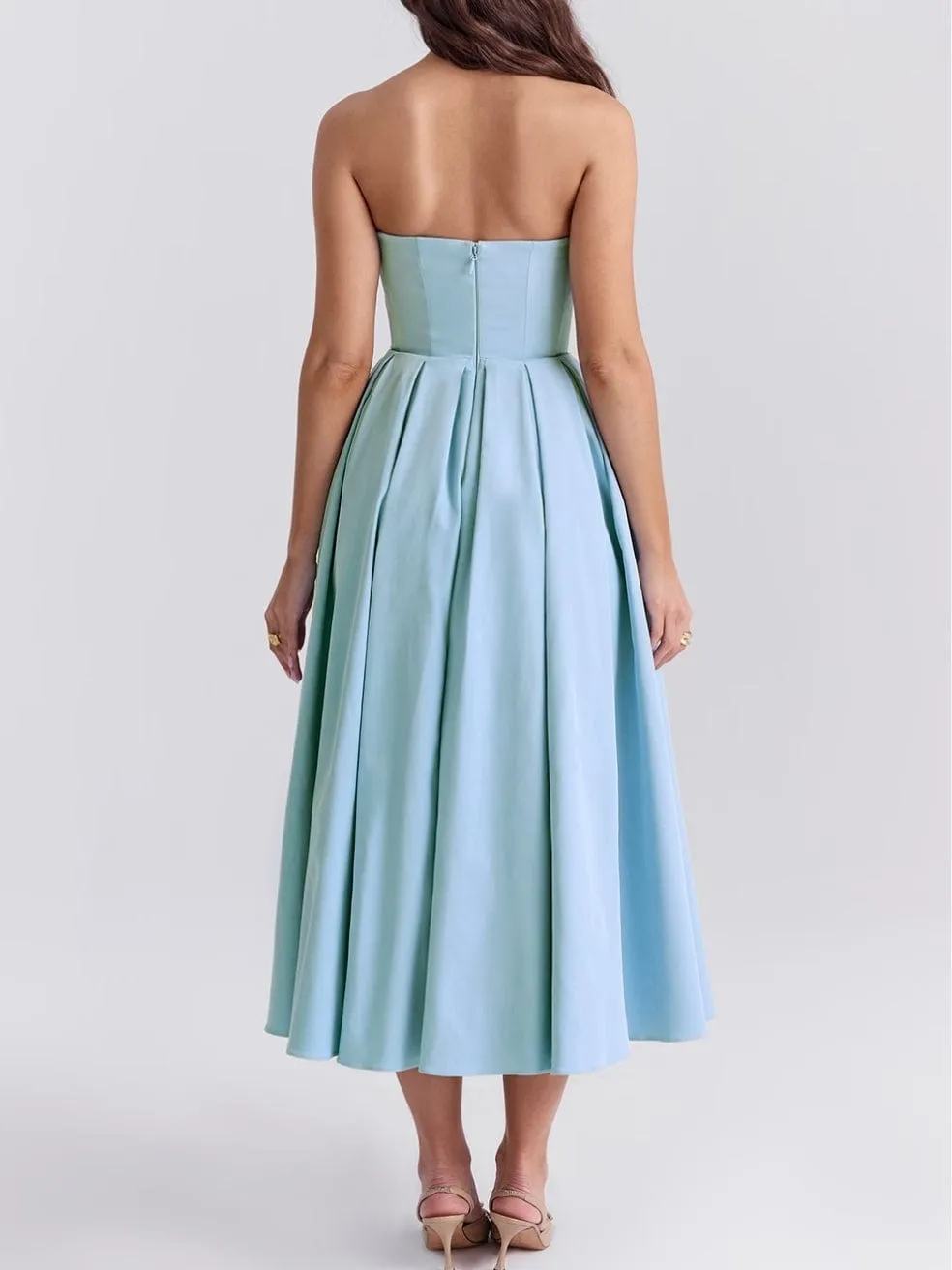 Audrey Dress in Tuscan Blue