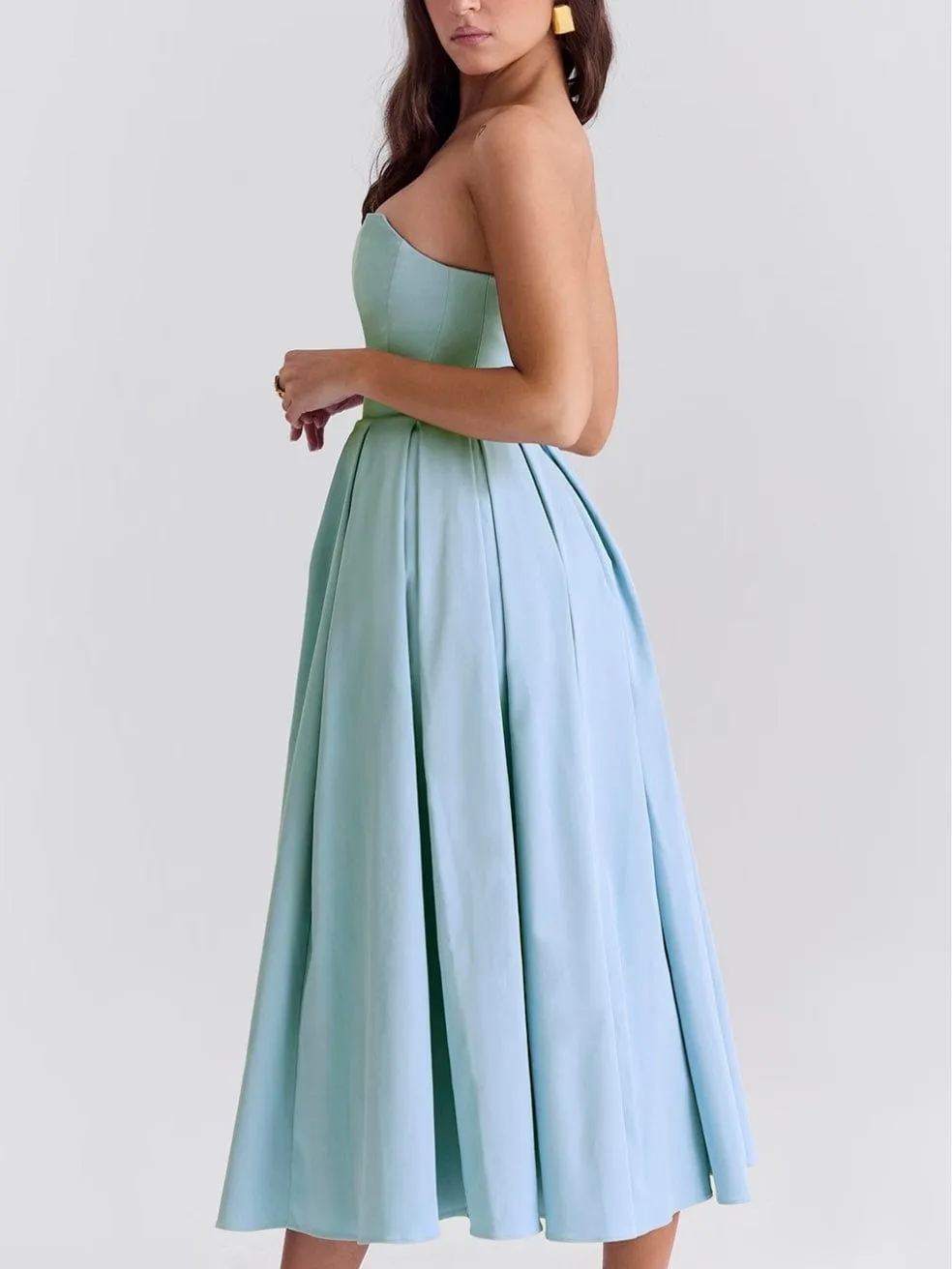 Audrey Dress in Tuscan Blue