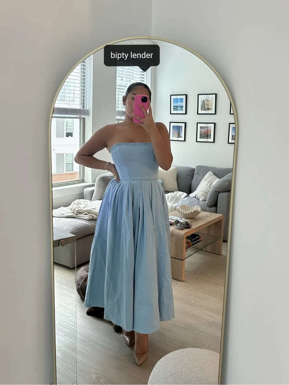 Audrey Dress in Tuscan Blue