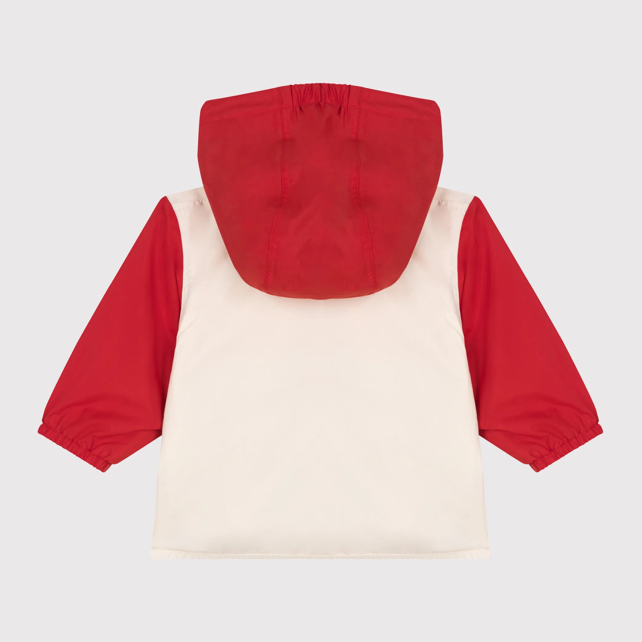 Baby Boys Red And White Embroidered Logo Jacket