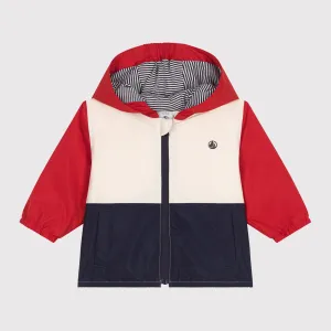 Baby Boys Red And White Embroidered Logo Jacket