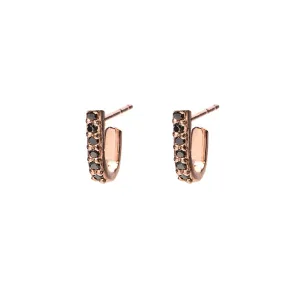 Baby Hugs- 14K Rose Gold with Black Diamond