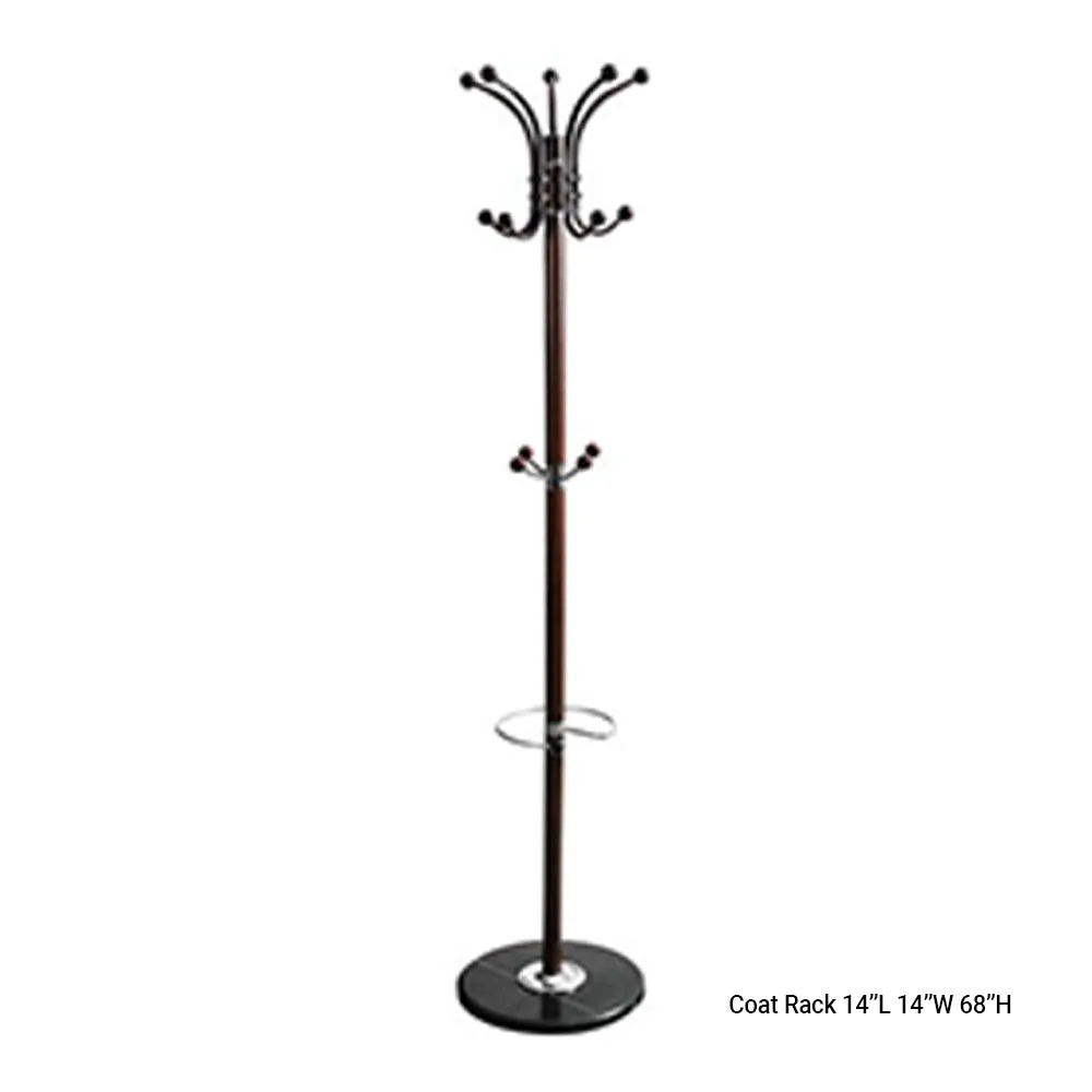 Bebelelo 14”L Freestanding Coat Rack for Home or Office Decoration