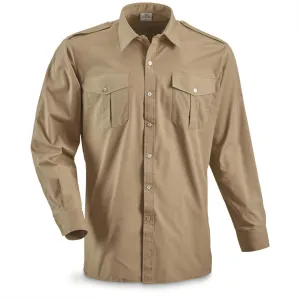Belgian Surplus Khaki LG/SL Service Shirt - Like New