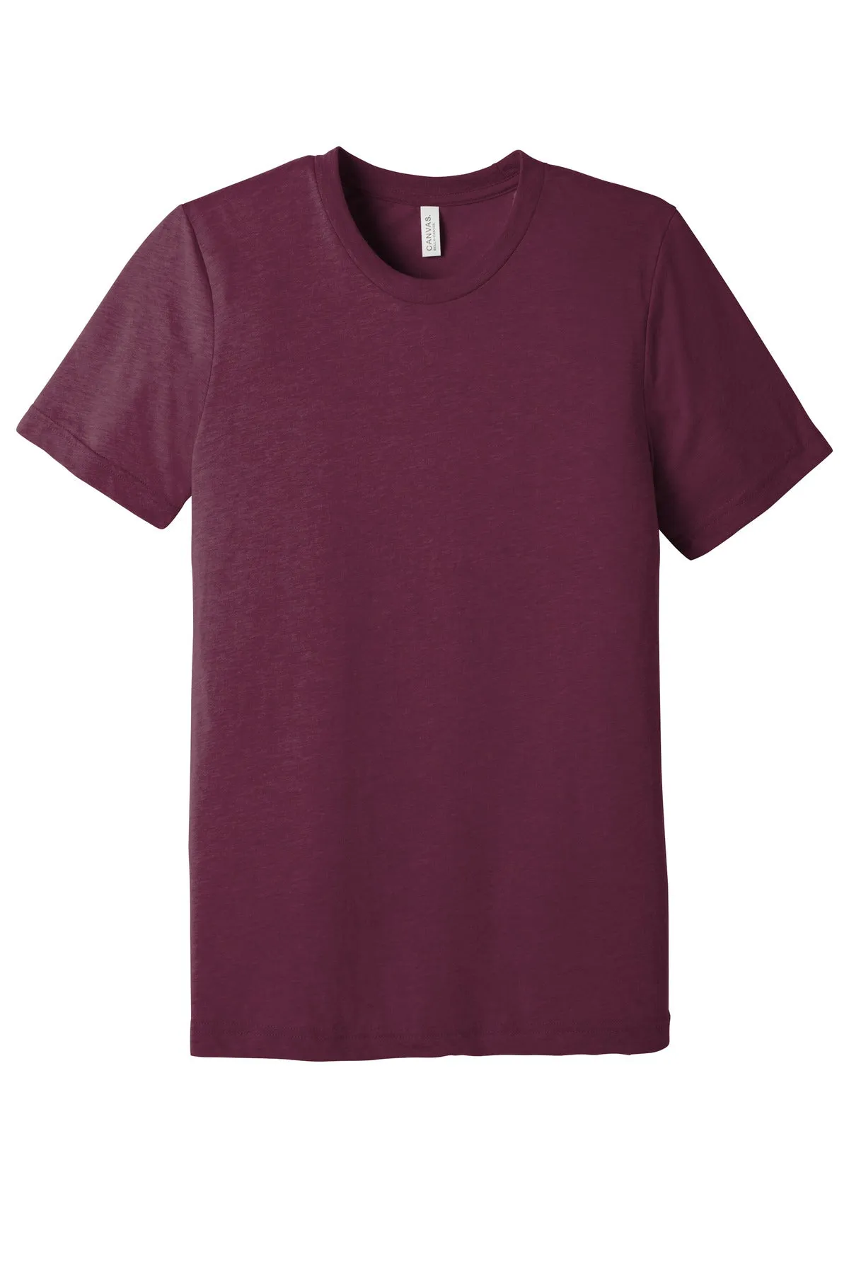 BELLA CANVAS  Unisex Triblend Short Sleeve Tee. BC3413 Solid Maroon Triblend