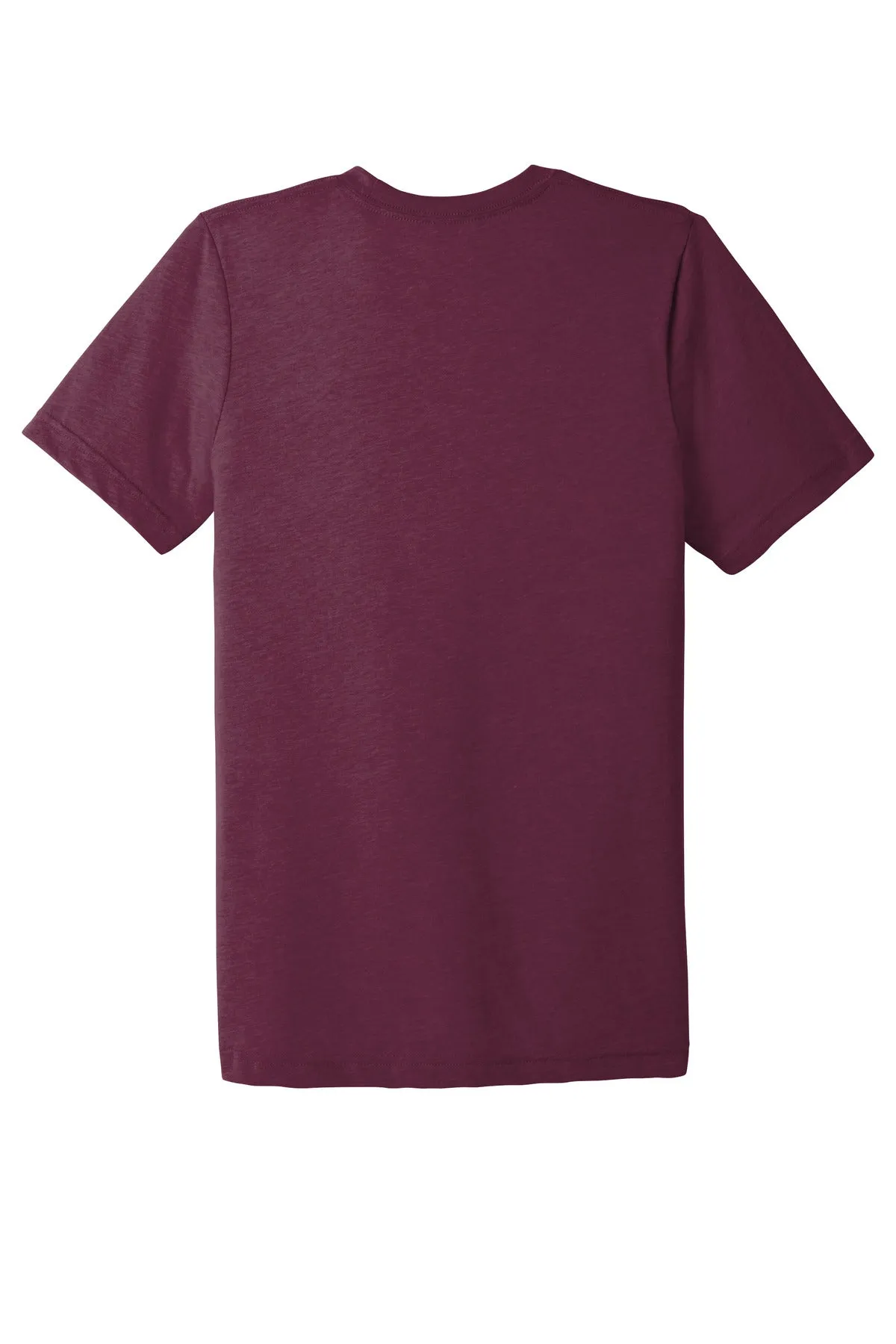 BELLA CANVAS  Unisex Triblend Short Sleeve Tee. BC3413 Solid Maroon Triblend