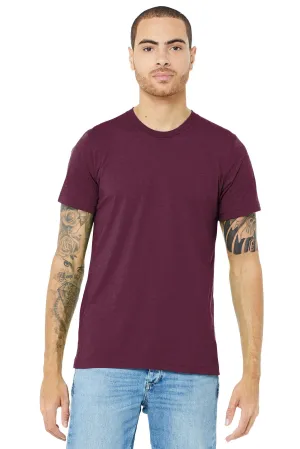 BELLA CANVAS  Unisex Triblend Short Sleeve Tee. BC3413 Solid Maroon Triblend