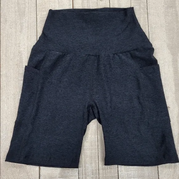 Beyond Spacedye Team Pockets Biker Short Darkest Night XS $72