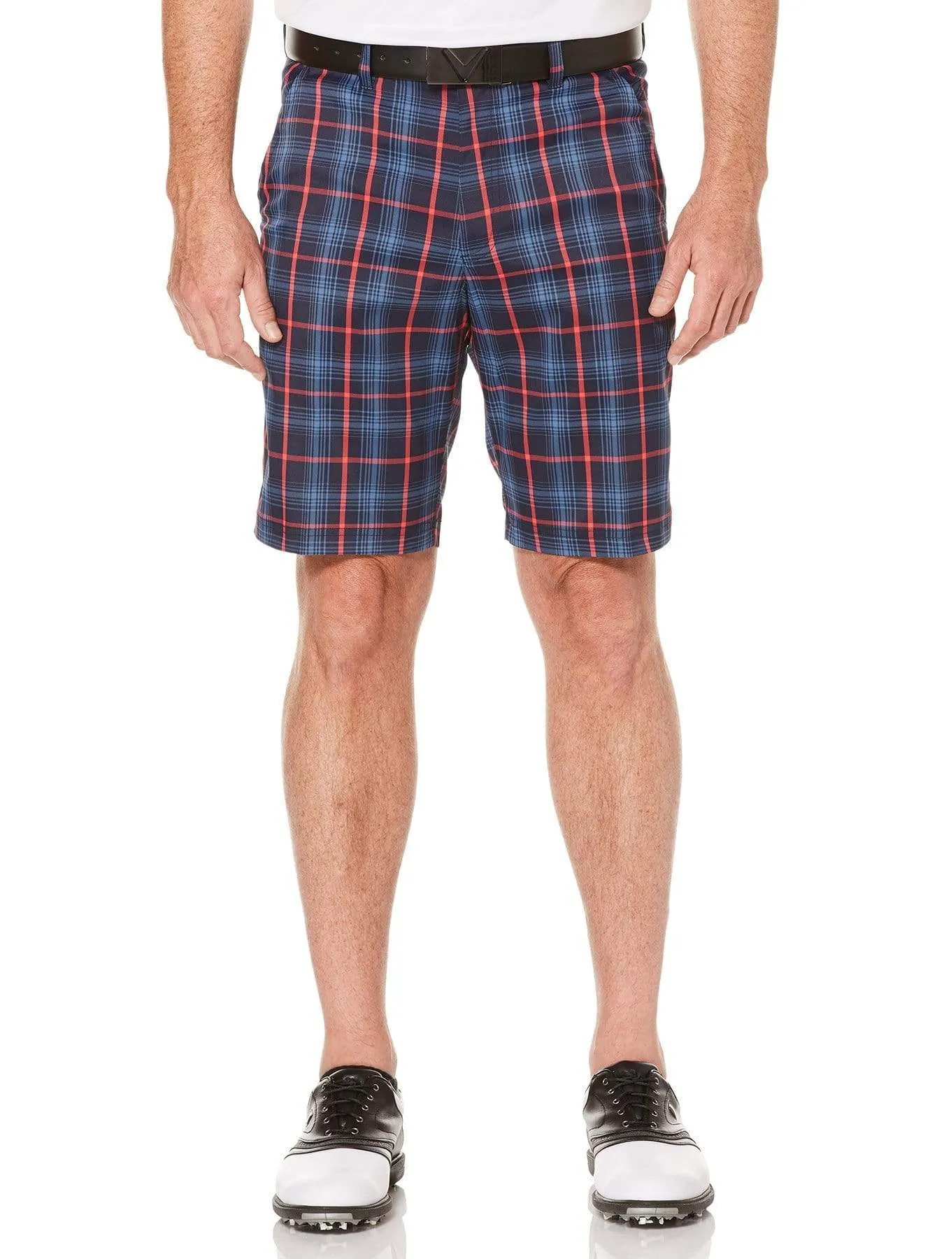 Big & Tall Opti-Stretch Printed Plaid Shorts