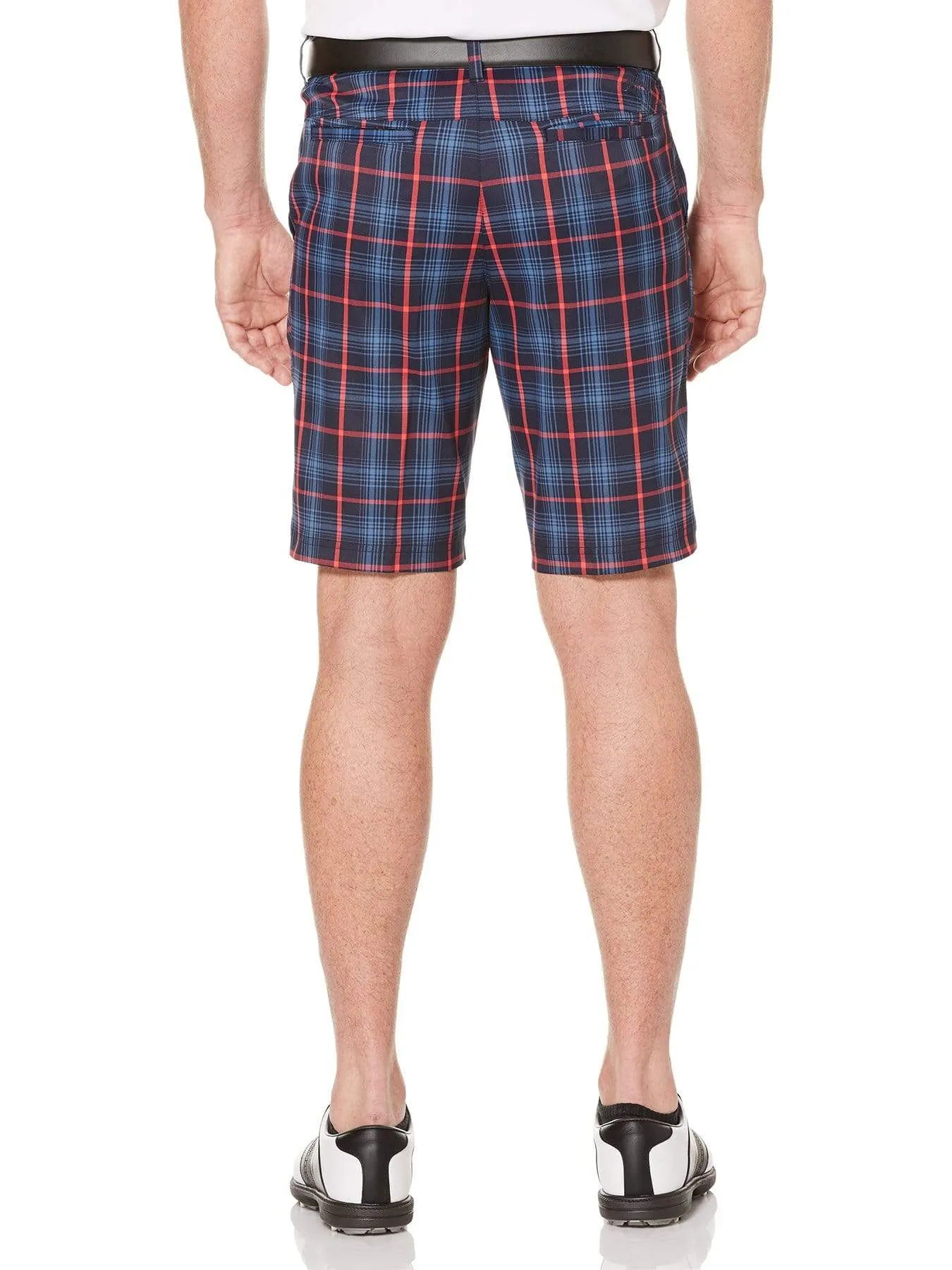 Big & Tall Opti-Stretch Printed Plaid Shorts