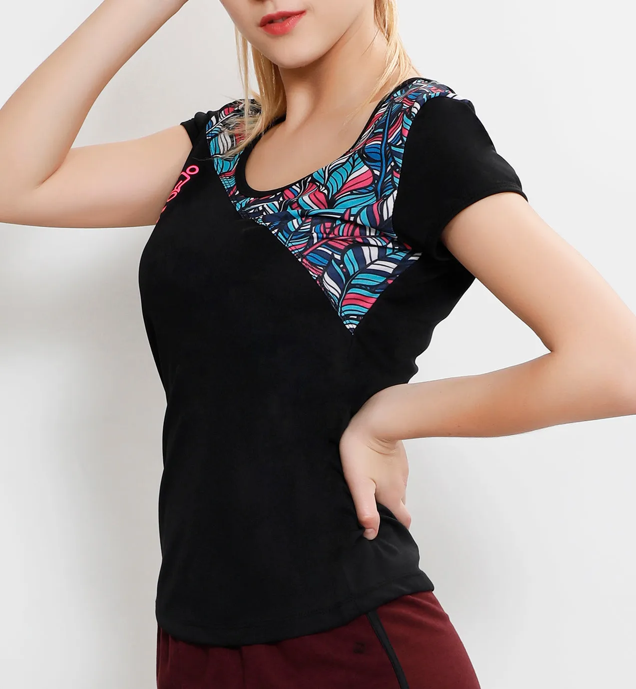Black & Pink Oblique T-Shirt