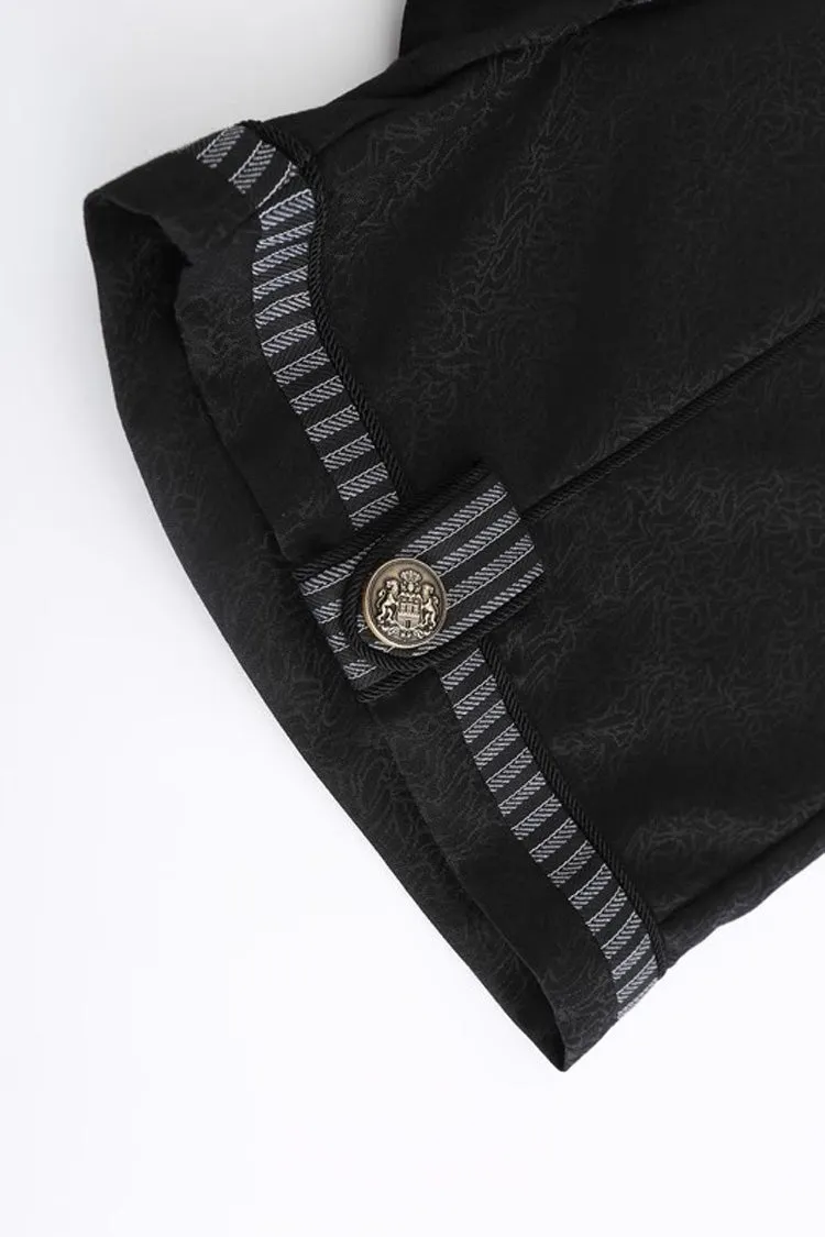 Black Eternal Dawn Retro Elegant Handsome Neutral Prince Gothic Ouji Shorts