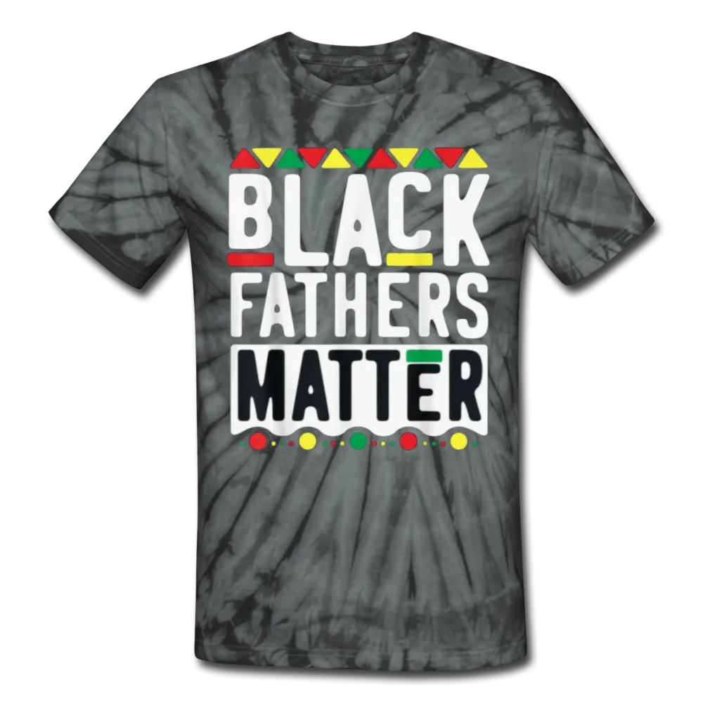 Black Fathers Matter Father's Day Men/Unisex Premium Adult Tie Dye T-Shirt