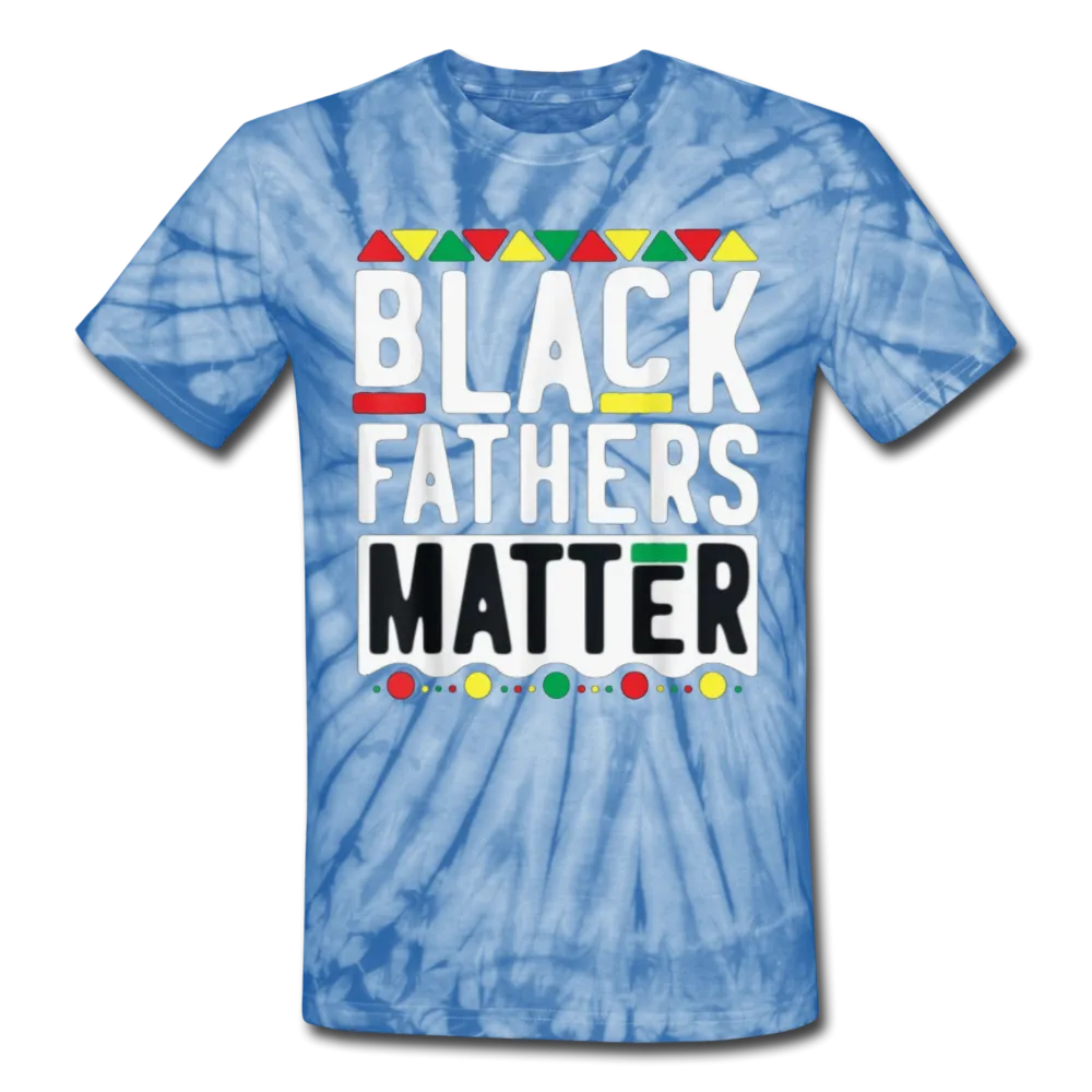 Black Fathers Matter Father's Day Men/Unisex Premium Adult Tie Dye T-Shirt