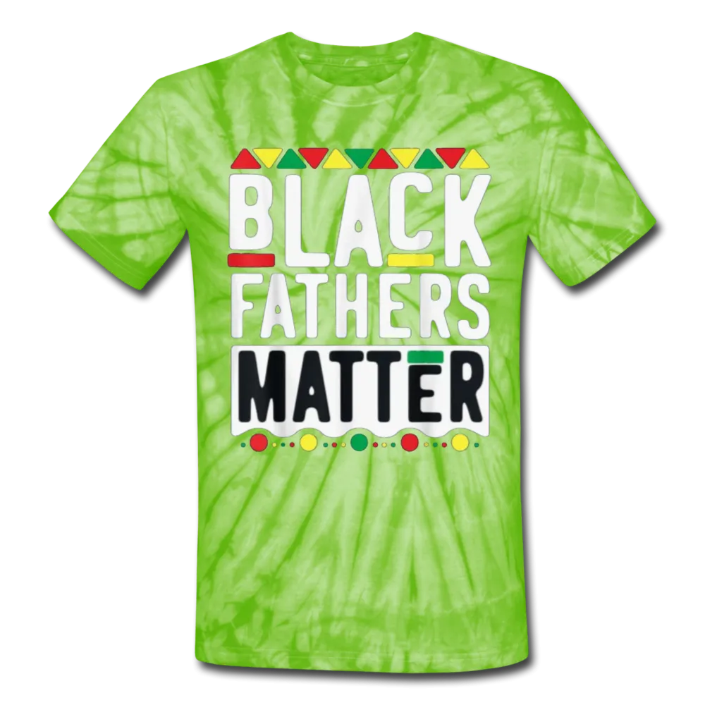 Black Fathers Matter Father's Day Men/Unisex Premium Adult Tie Dye T-Shirt