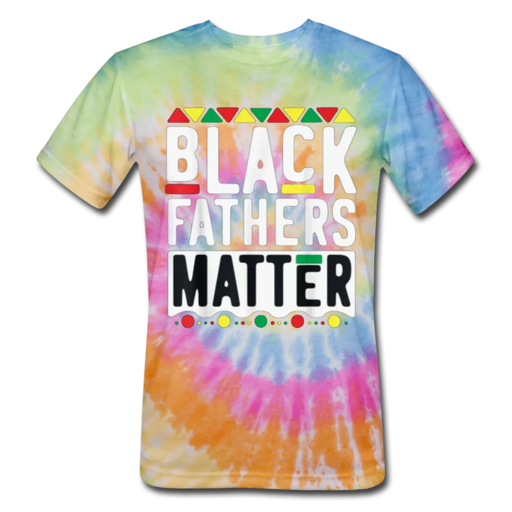Black Fathers Matter Father's Day Men/Unisex Premium Adult Tie Dye T-Shirt