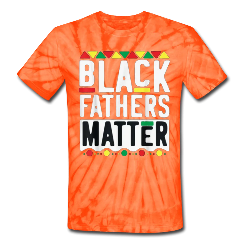 Black Fathers Matter Father's Day Men/Unisex Premium Adult Tie Dye T-Shirt