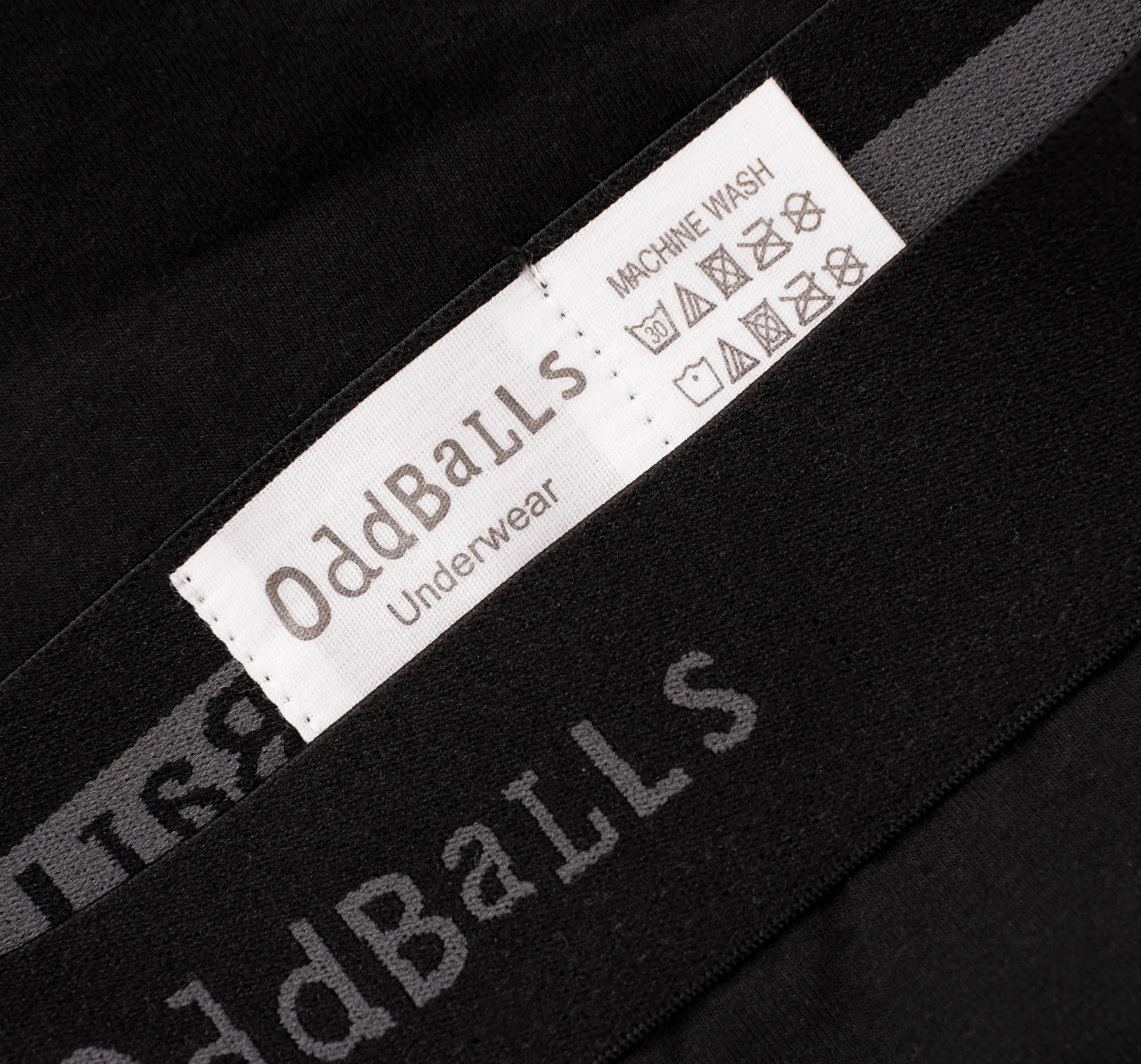 Black/Grey OddBalls - Mens Boxer Shorts