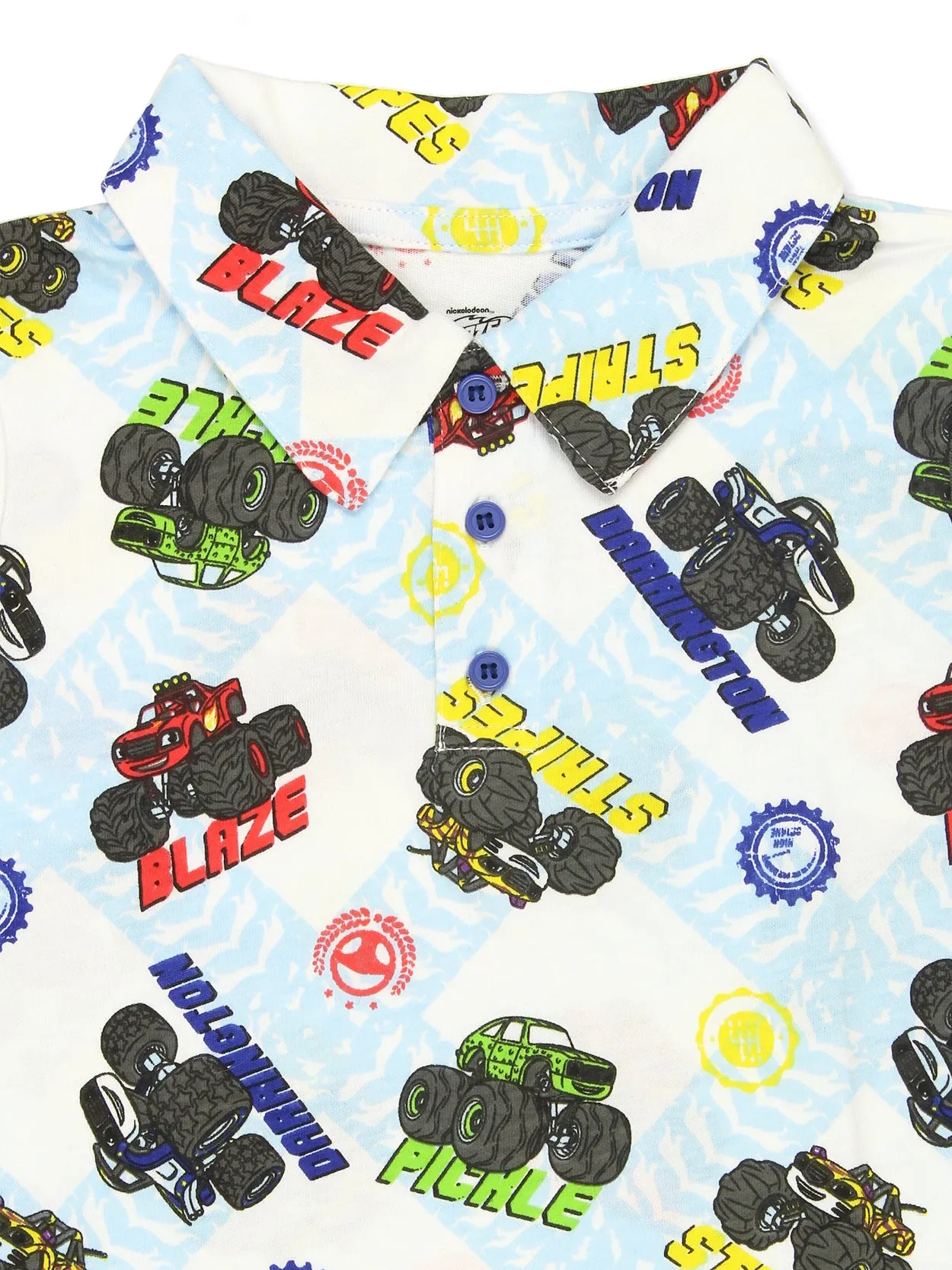 Blaze and the Monster Machines Collared Short Sleeve Polo T-Shirt