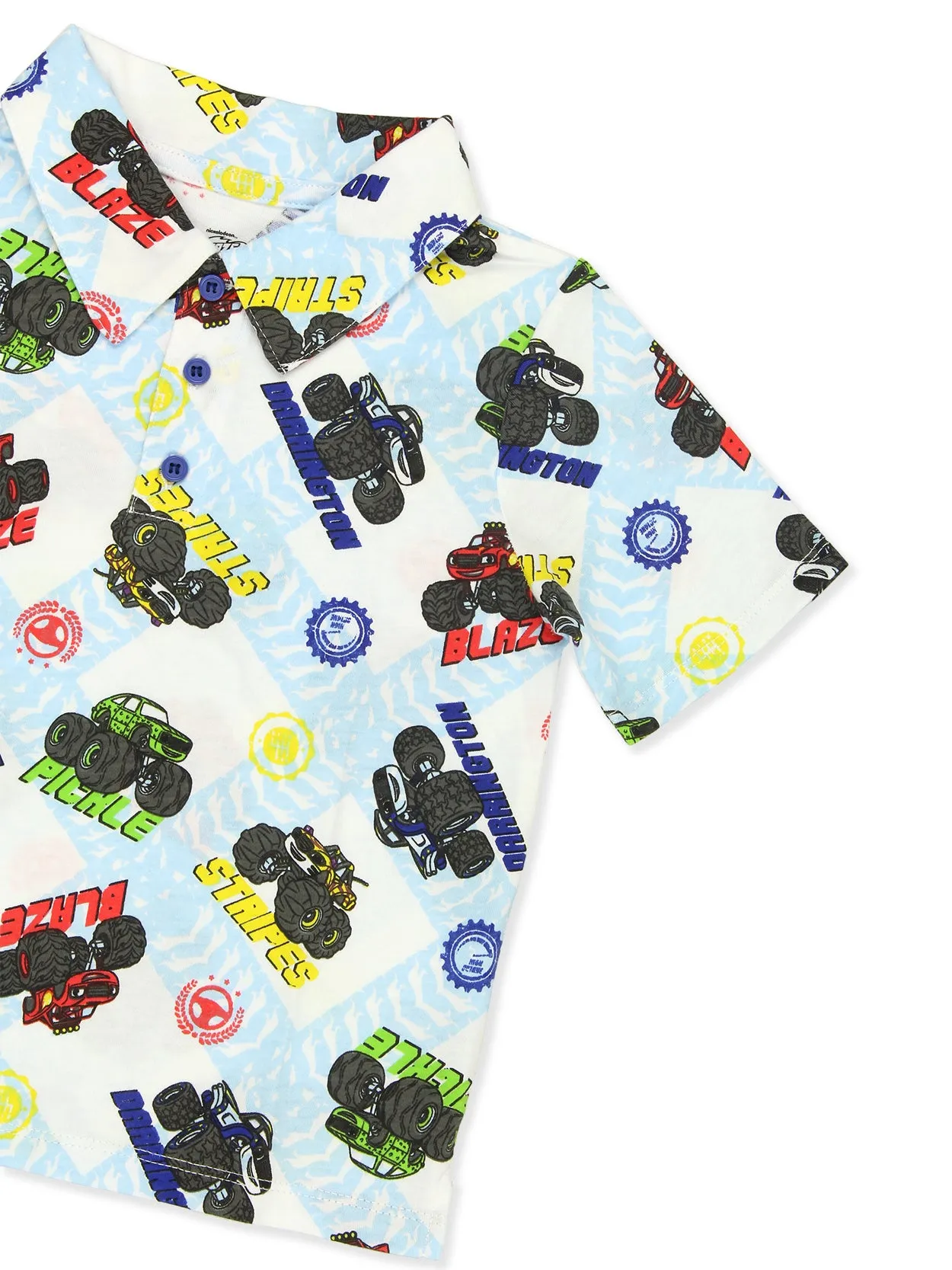 Blaze and the Monster Machines Collared Short Sleeve Polo T-Shirt