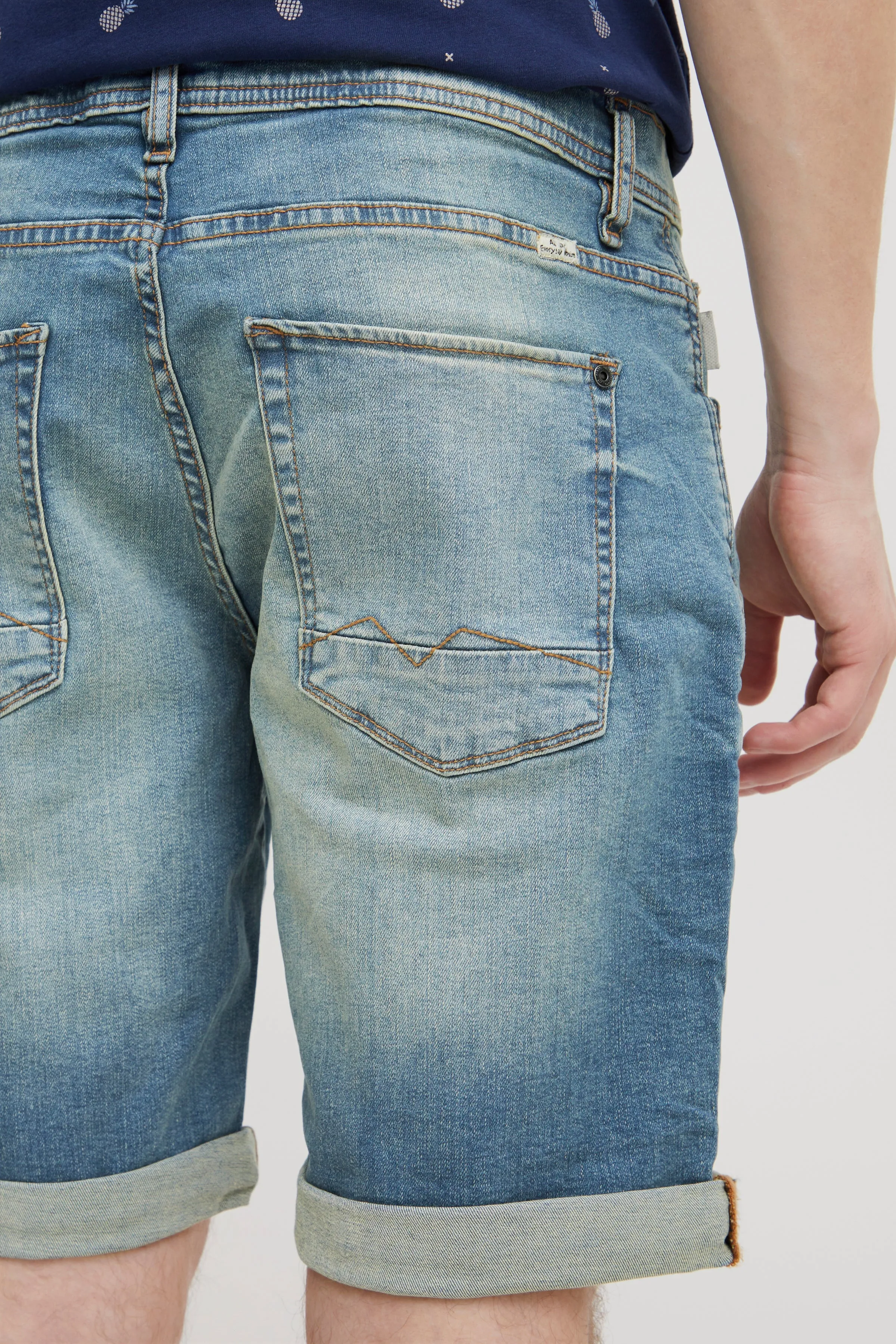 Blend Middle Blue Stretch Denim Shorts