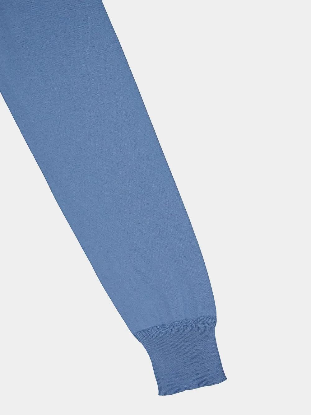 Blue Polo Knit Sweater