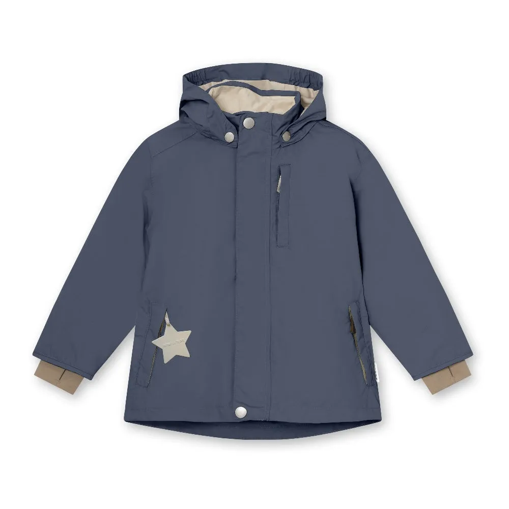 Blue Printed Logo Jacket