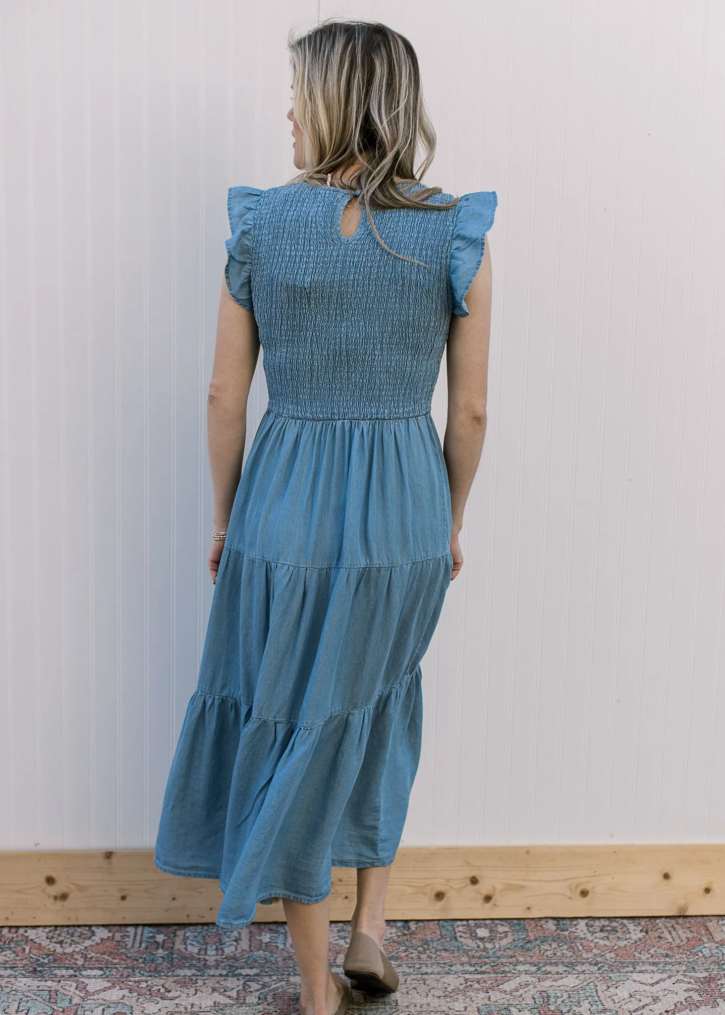 Blue Smocked Dress