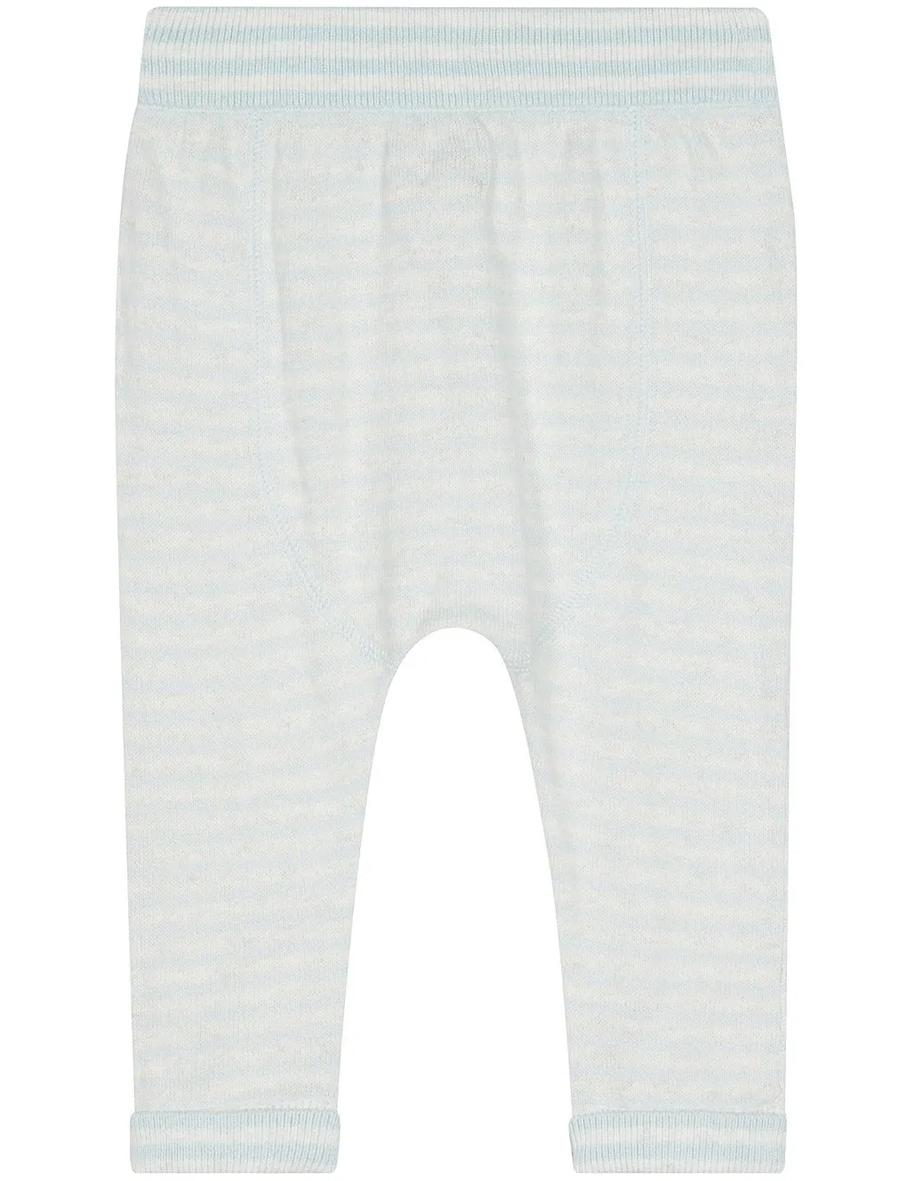 Blue Striped Mix Pants