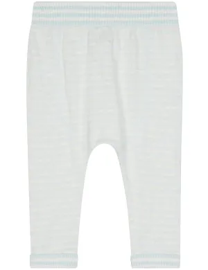 Blue Striped Mix Pants