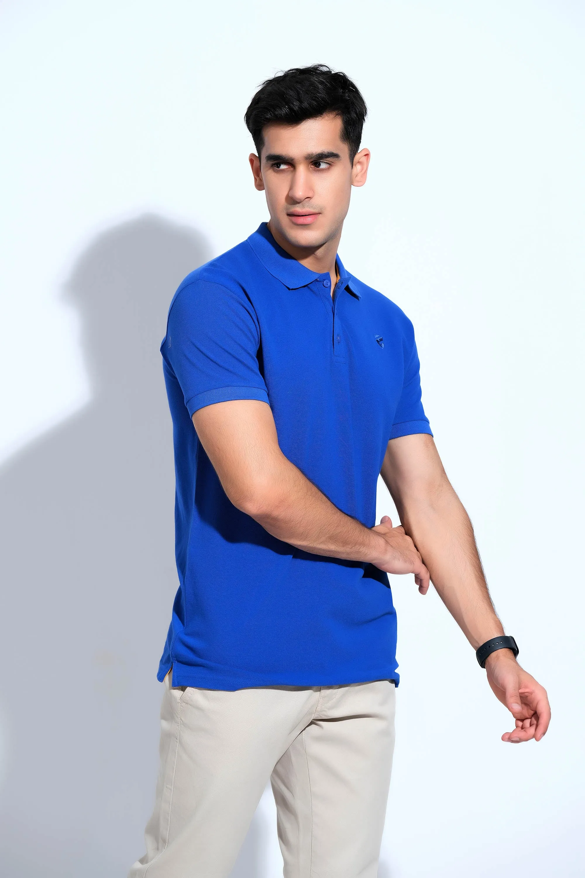 Blue T Shirt Collar HS