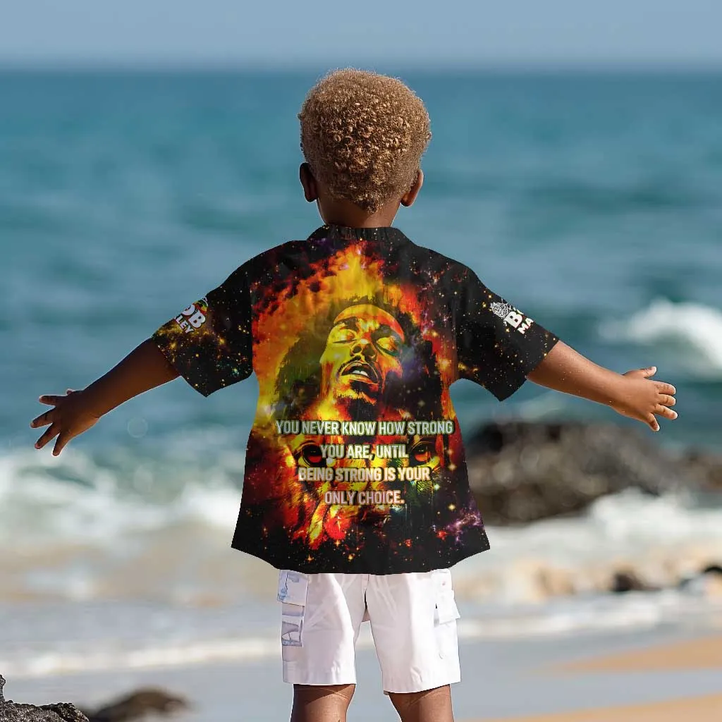 Bob King Of Reggae Rastafari Lion Kid Hawaiian Shirt You Never Know How Strong You Are DT02