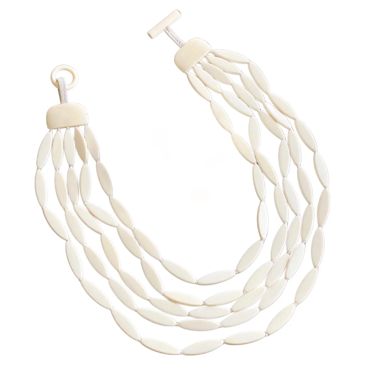 Bone Multi-Strand Necklace