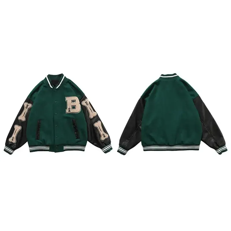 Bone varsity Jacket