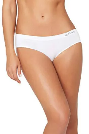 Boody Body EcoWear Women's Hipster Bikini Briefs - Bamboo Viscose -  White - X-Small