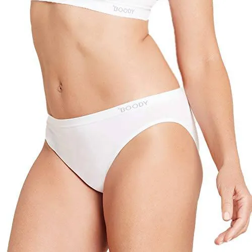 Boody Body EcoWear Women's Hipster Bikini Briefs - Bamboo Viscose -  White - X-Small