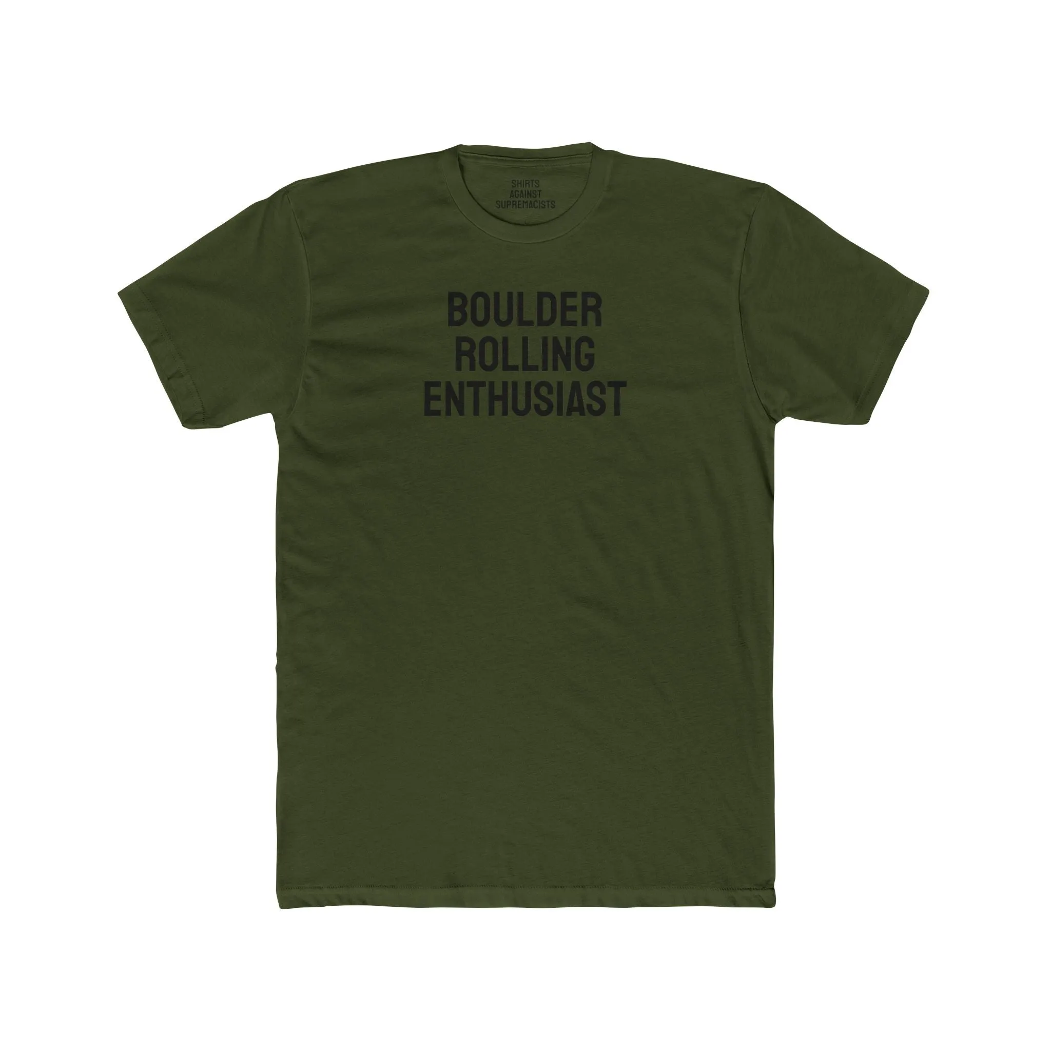 Boulder Rolling Enthusiast - Unisex Cotton Crew Tee
