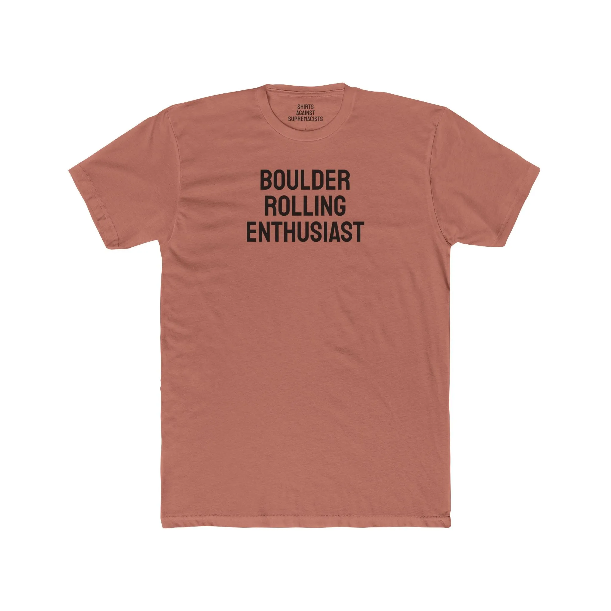 Boulder Rolling Enthusiast - Unisex Cotton Crew Tee