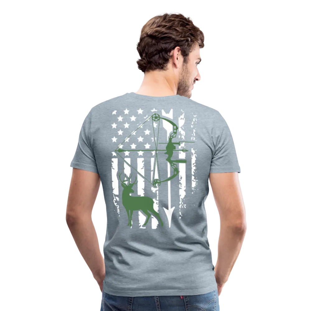 Bow Hunting Flag Men's Premium T-Shirt (KS1021)