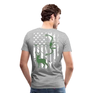 Bow Hunting Flag Men's Premium T-Shirt (KS1021)