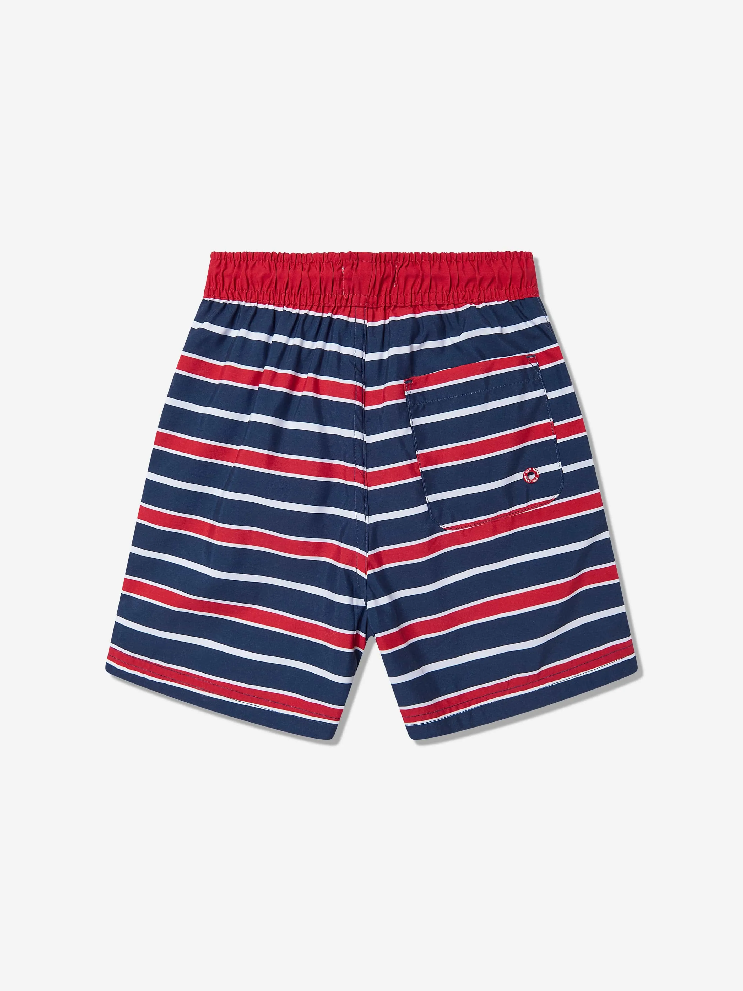 Boys Striped Beach Shorts in Red (UPF50 )