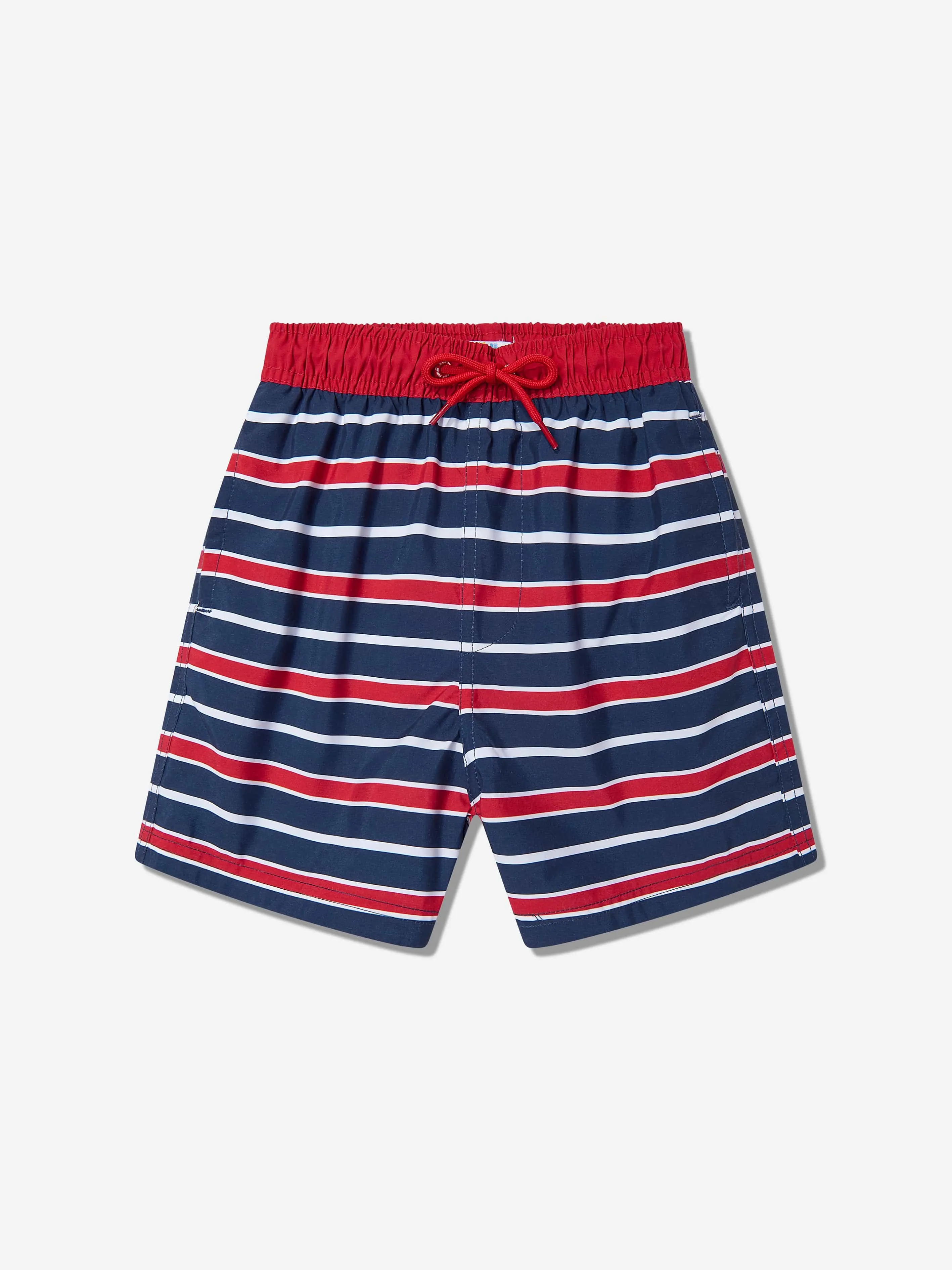 Boys Striped Beach Shorts in Red (UPF50 )