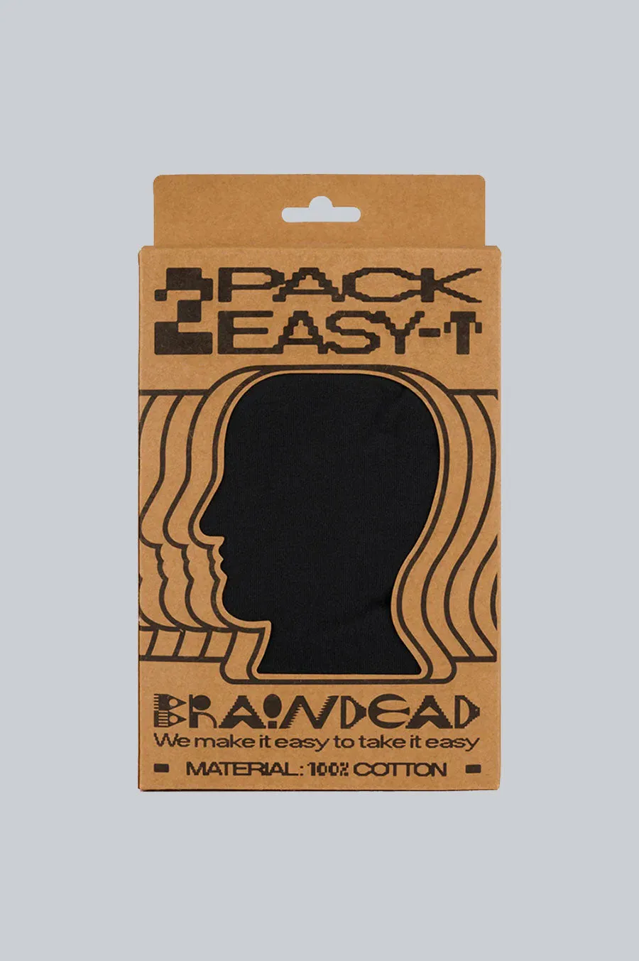 BRAIN DEAD 2-PACK EASY TEES BLACK
