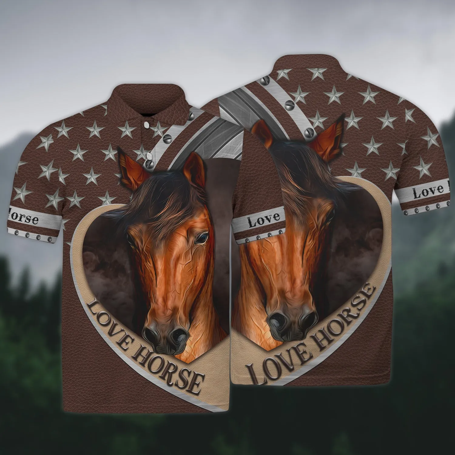 Brown Horse 3D Shirts Design, Love Horse
