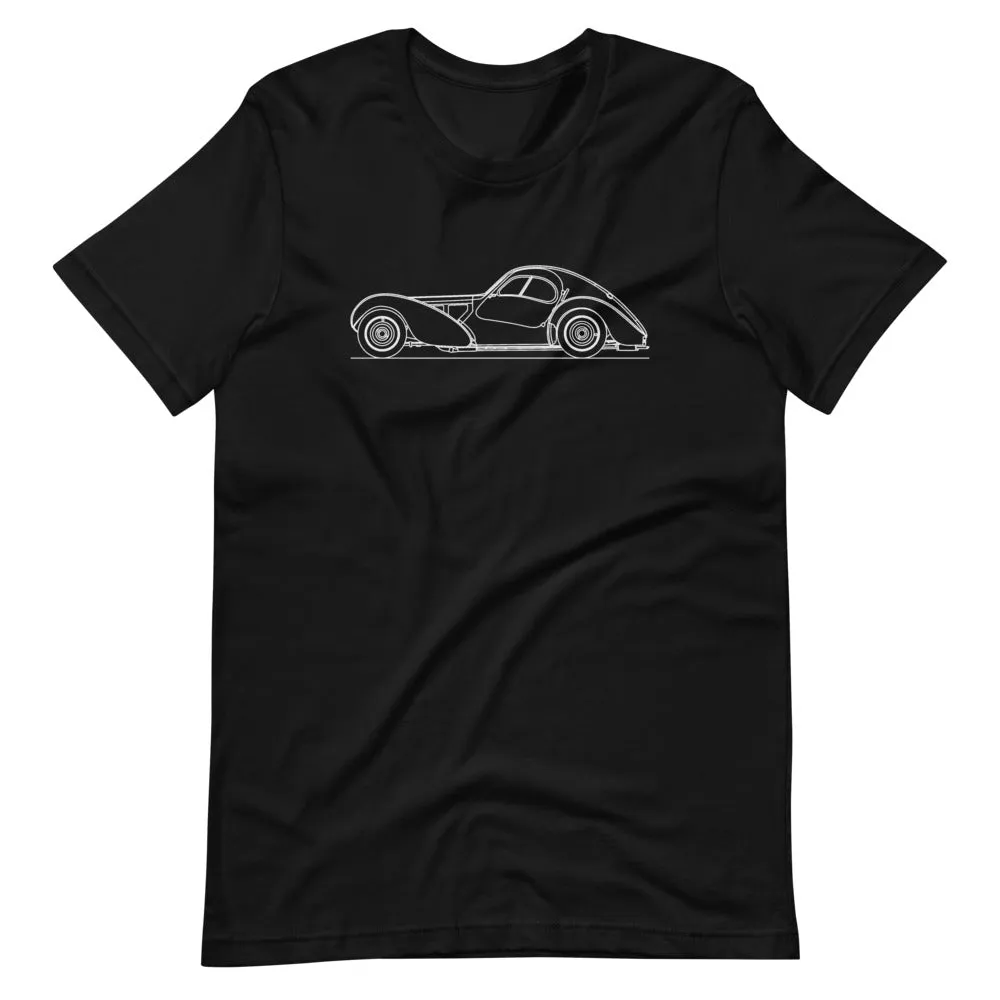 Bugatti Type 57SC Atlantic silhouette T-shirt