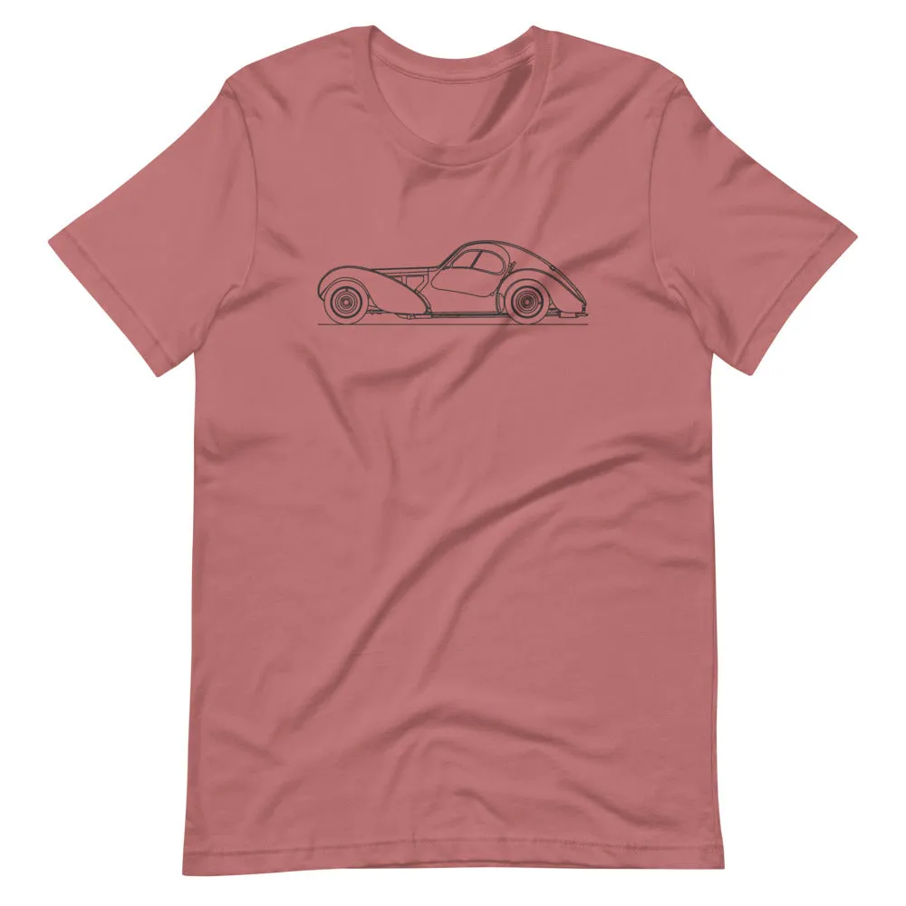Bugatti Type 57SC Atlantic silhouette T-shirt
