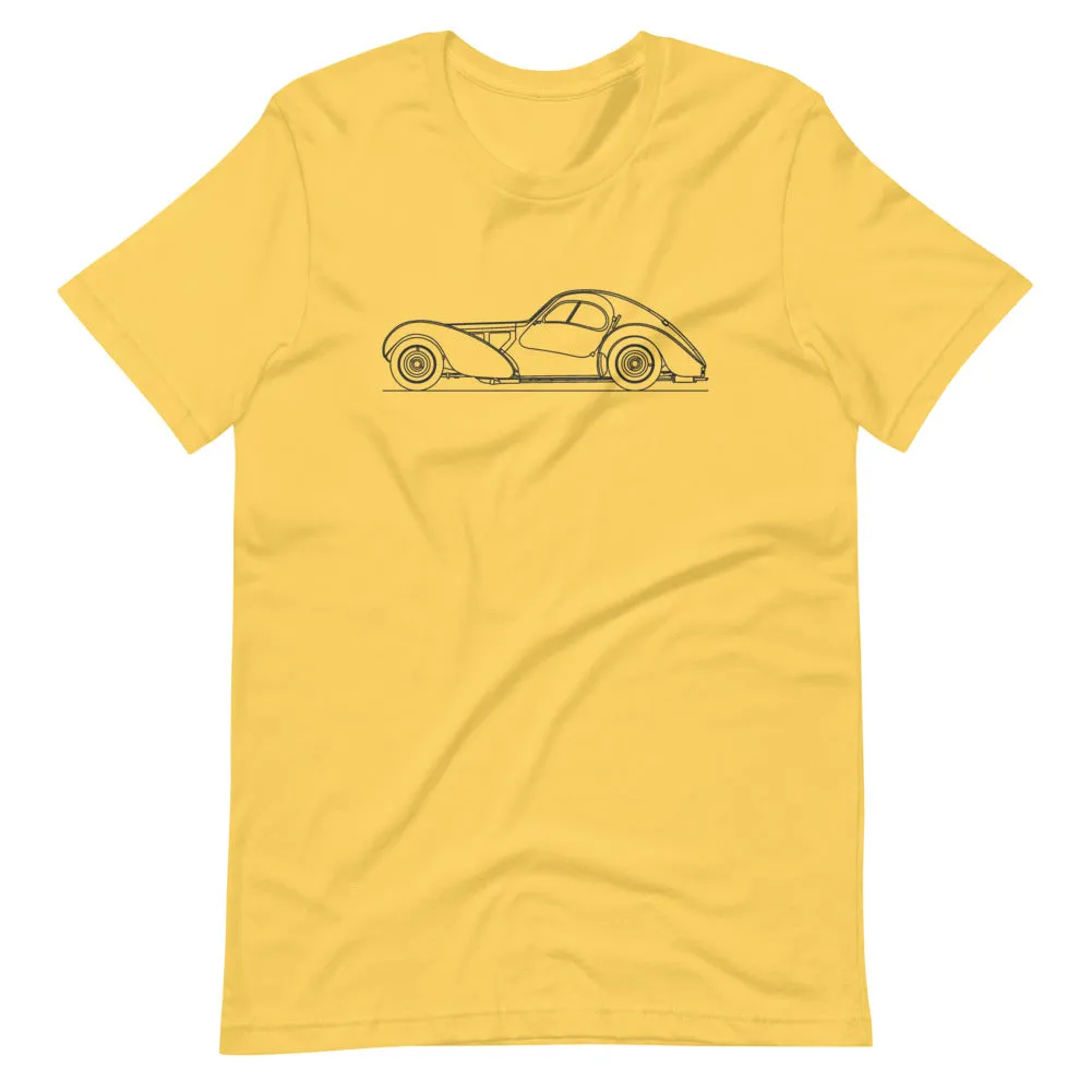 Bugatti Type 57SC Atlantic silhouette T-shirt