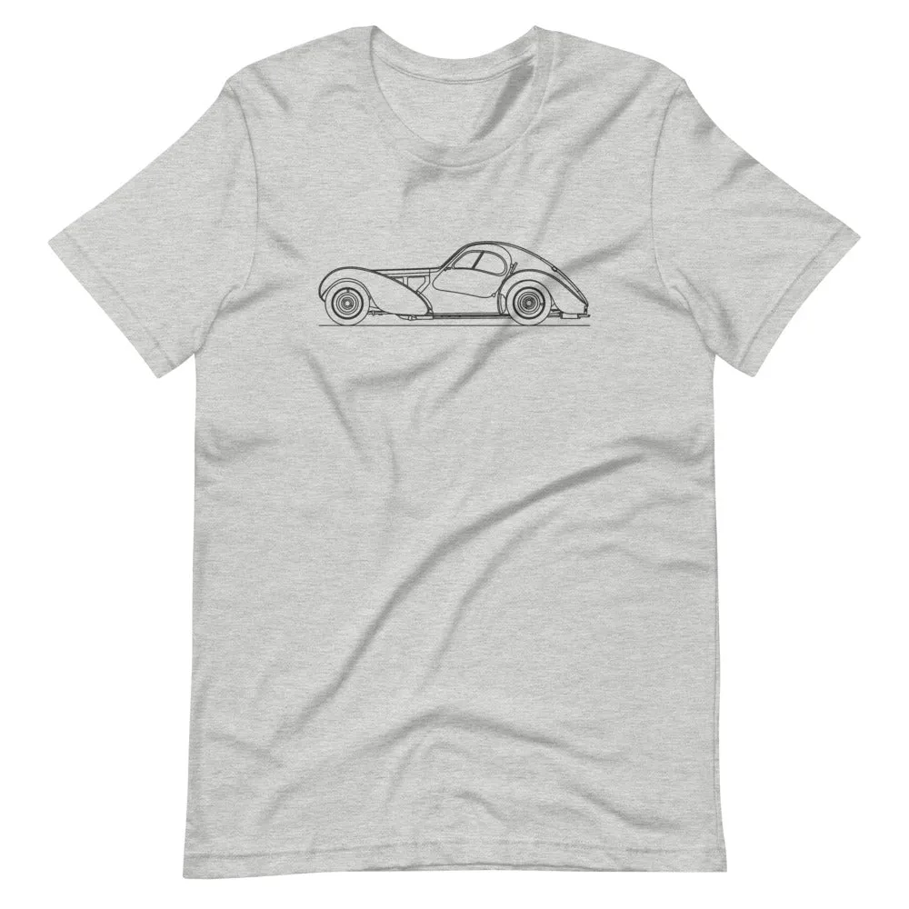 Bugatti Type 57SC Atlantic silhouette T-shirt